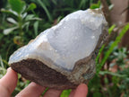 Natural Blue Lace Agate Geode Specimens x 5 From Nsanje, Malawi - Toprock Gemstones and Minerals 