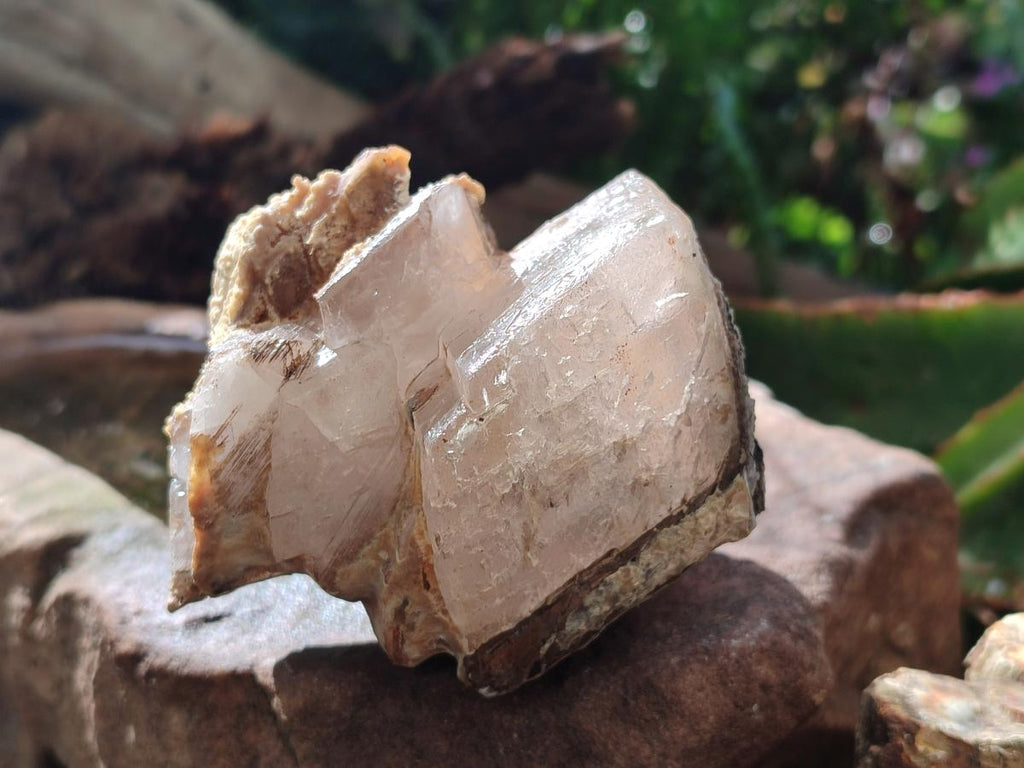 Natural Stacked Rhombohedral Calcite Crystals with Phosphorus Aragonite x 6 From Albert's Mountain, Lesotho - Toprock Gemstones and Minerals 