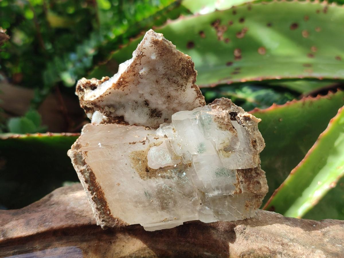 Natural Stacked Rhombohedral Calcite Crystals with Phosphorus Aragonite x 6 From Albert's Mountain, Lesotho - Toprock Gemstones and Minerals 
