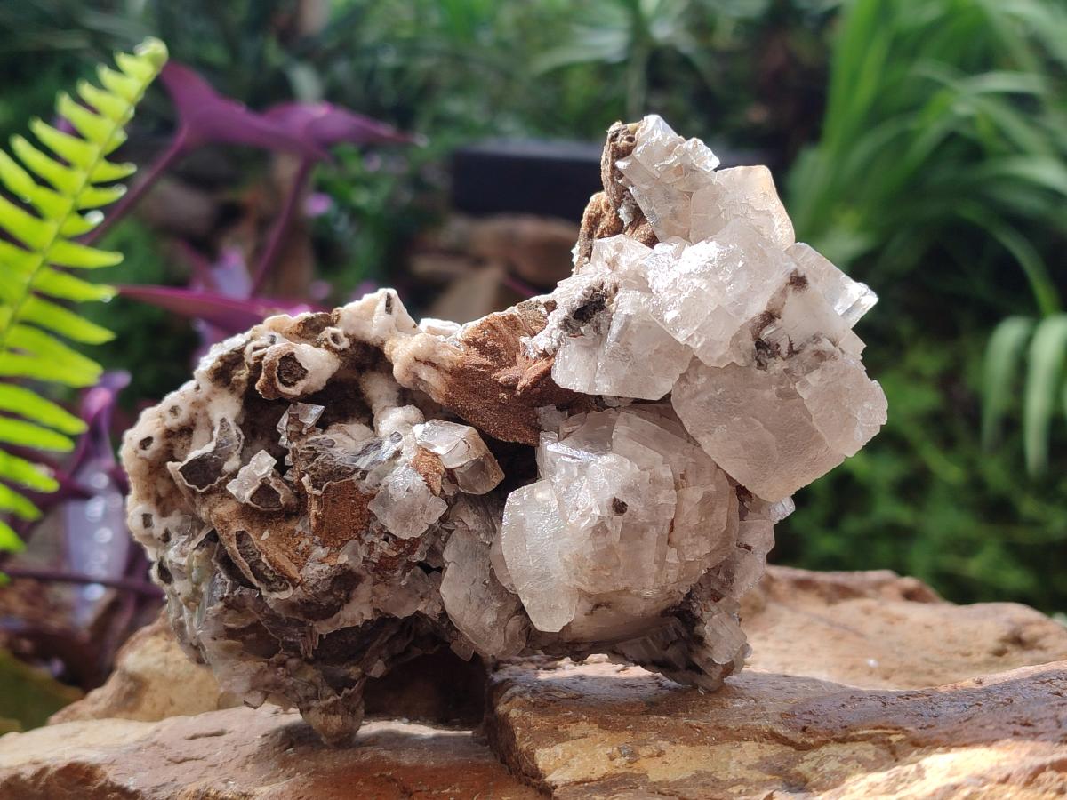 Natural Stacked Rhombohedral Calcite Crystals with Phosphorus Aragonite x 6 From Albert's Mountain, Lesotho - Toprock Gemstones and Minerals 