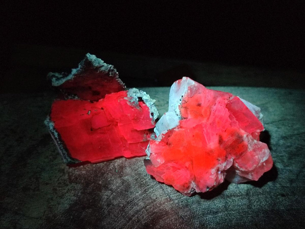 Natural Stacked Rhombohedral Calcite Crystals with Phosphorus Aragonite x 6 From Albert's Mountain, Lesotho - Toprock Gemstones and Minerals 
