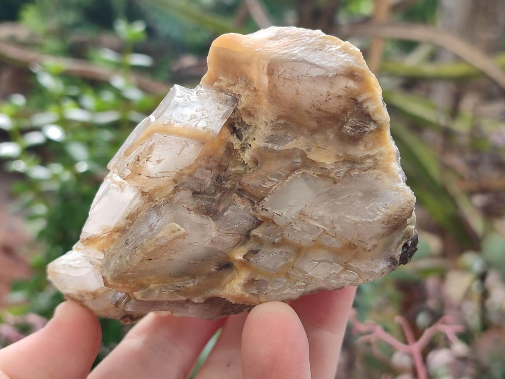 Natural Stacked Rhombohedral Calcite Crystals with Phosphorus Aragonite x 6 From Albert's Mountain, Lesotho - Toprock Gemstones and Minerals 