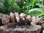 Natural Cascading White Phantom Smokey Luena Quartz Clusters x 6 From Luena, Congo - Toprock Gemstones and Minerals 