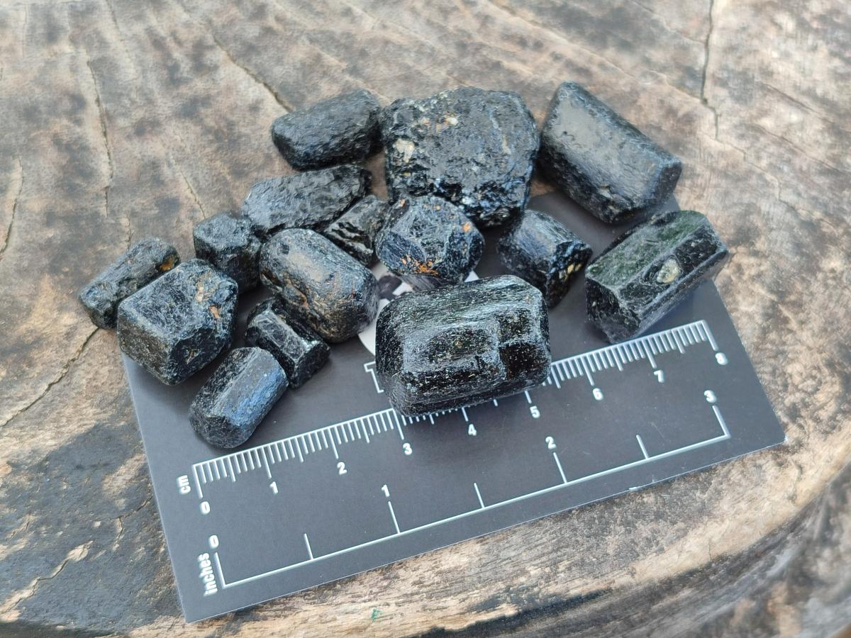 Natural Rough Black Tourmaline Double Terminated Crystals x 1, 82 Kg Lot From Zambia - Toprock Gemstones and Minerals 