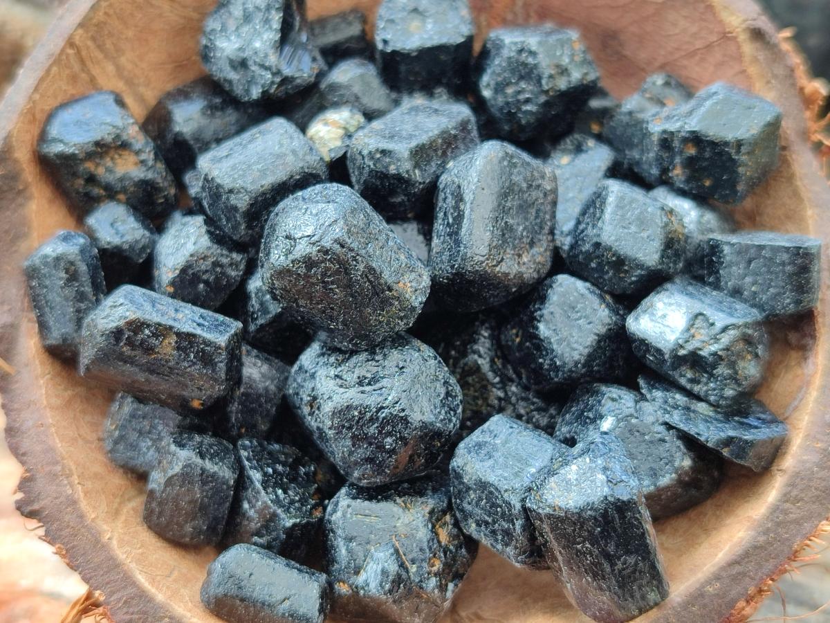 Natural Rough Black Tourmaline Double Terminated Crystals x 1, 82 Kg Lot From Zambia - Toprock Gemstones and Minerals 