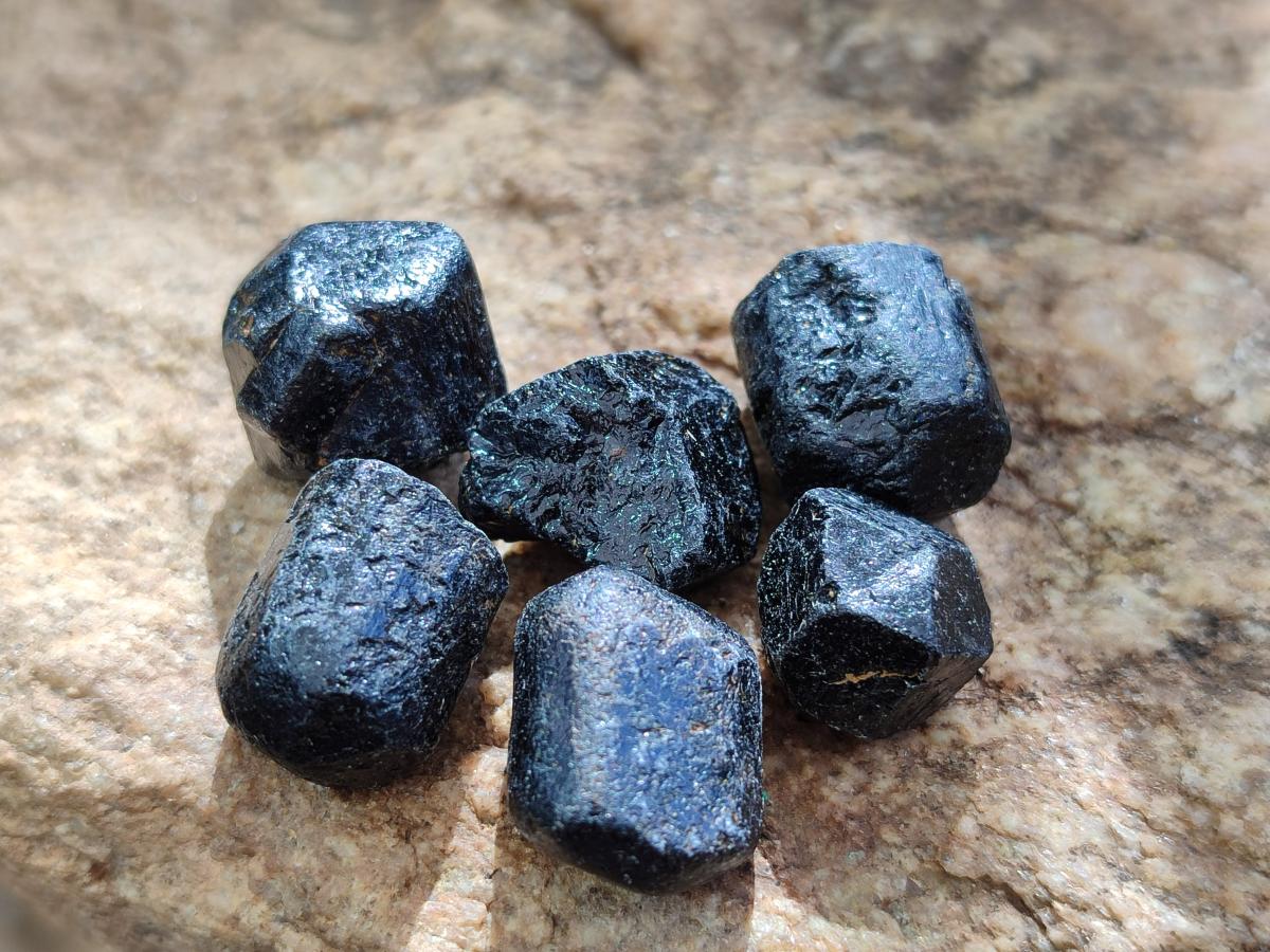 Natural Rough Black Tourmaline Double Terminated Crystals x 1, 82 Kg Lot From Zambia - Toprock Gemstones and Minerals 