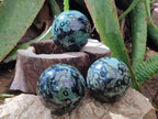 Polished Stromatolite Spheres x 3 From Katsepy, Madagascar - Toprock Gemstones and Minerals 