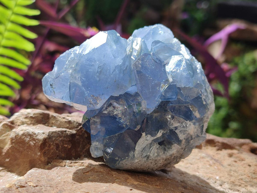 Natural Blue Celestite Specimens x 6 From Sakoany, Madagascar - Toprock Gemstones and Minerals 