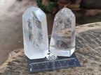 Polished Clear Quartz Crystals x 4 From Madagascar - Toprock Gemstones and Minerals 