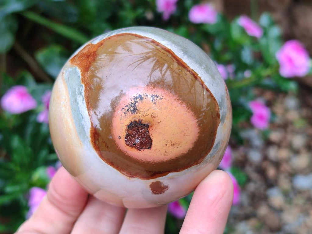 Polished Polychrome Jasper Spheres x 3 From Androka, Madagascar - Toprock Gemstones and Minerals 