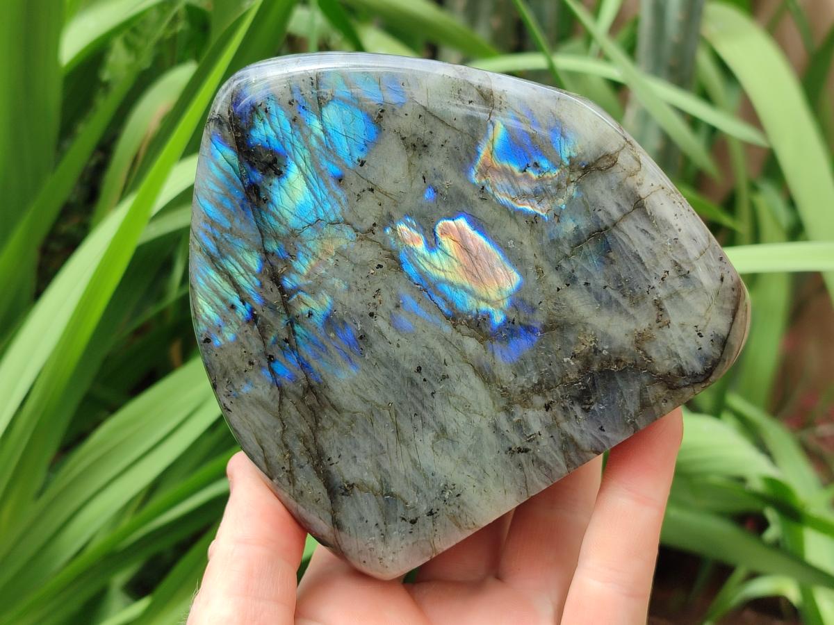Polished Labradorite Standing Display Pieces x 2 From Tulear, Madagascar - Toprock Gemstones and Minerals 