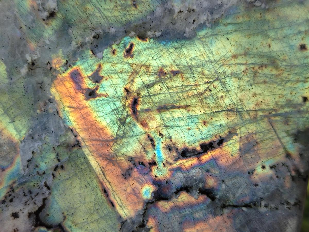 Polished Labradorite Standing Display Pieces x 2 From Tulear, Madagascar - Toprock Gemstones and Minerals 