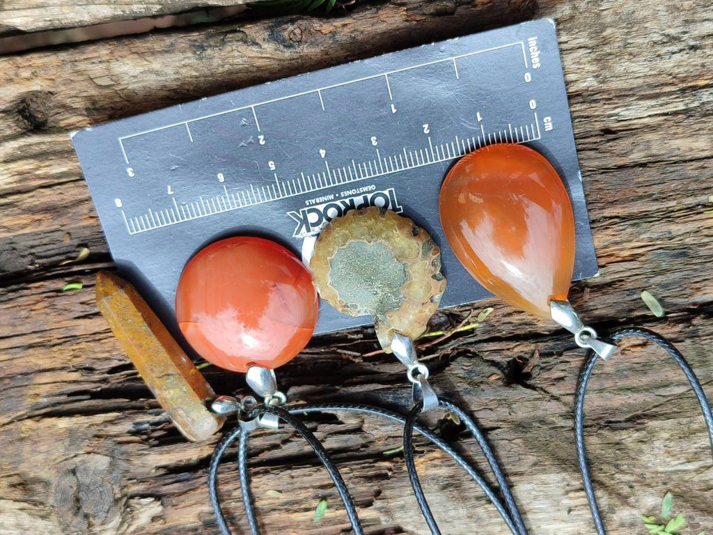 Hand Made Mix of Multi Mineral Necklaces x 9 From Madagascar - Toprock Gemstones and Minerals 