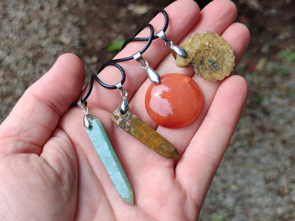 Hand Made Mix of Multi Mineral Necklaces x 9 From Madagascar - Toprock Gemstones and Minerals 