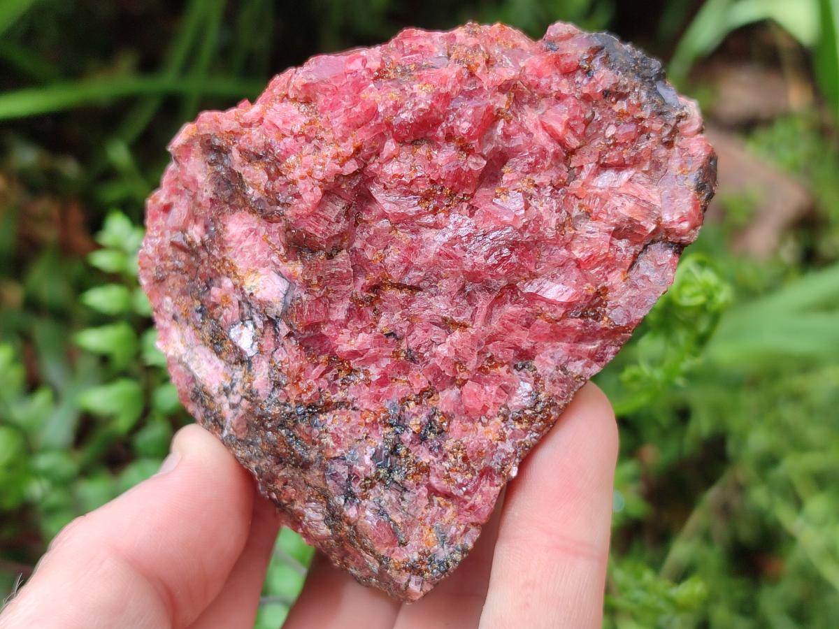 Natural Cobbed Rhodonite Specimens x 12 From Rhusinga, Zimbabwe - Toprock Gemstones and Minerals 