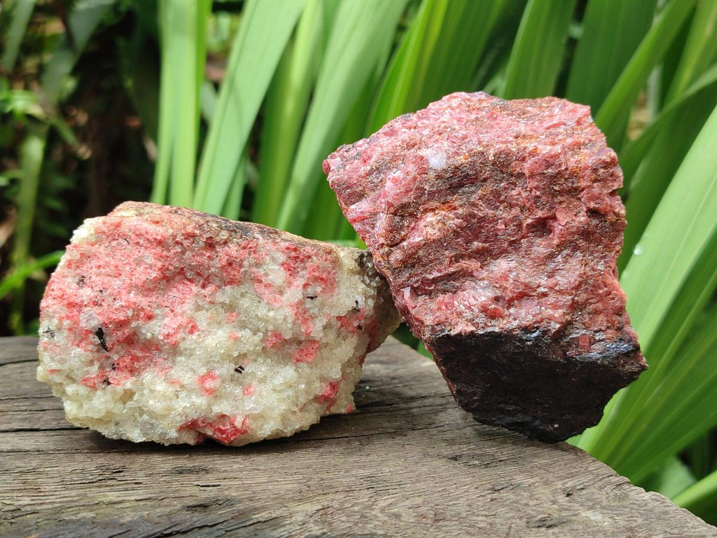Natural Cobbed Rhodonite Specimens x 12 From Rhusinga, Zimbabwe - Toprock Gemstones and Minerals 