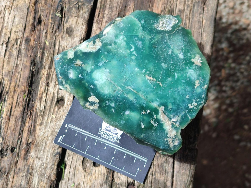 Polished One Side Mtorolite Chrysoprase Slices x 6 From Mutorashanga, Zimbabwe - Toprock Gemstones and Minerals 