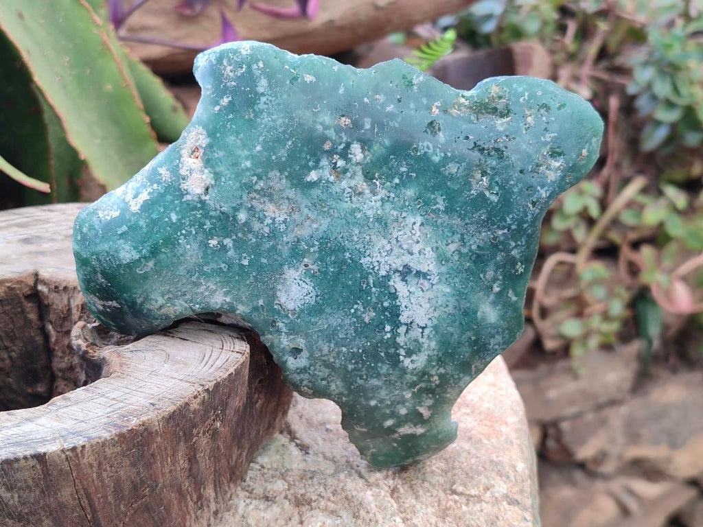 Polished One Side Mtorolite Chrysoprase Slices x 6 From Mutorashanga, Zimbabwe - Toprock Gemstones and Minerals 