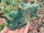 Polished One Side Mtorolite Chrysoprase Slices x 6 From Mutorashanga, Zimbabwe - Toprock Gemstones and Minerals 