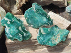 Polished One Side Mtorolite Chrysoprase Slices x 6 From Mutorashanga, Zimbabwe - Toprock Gemstones and Minerals 