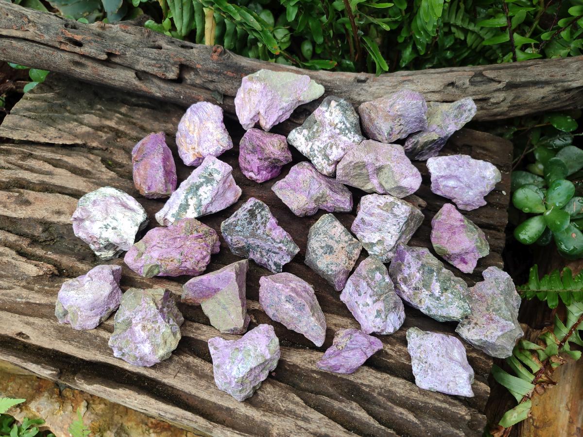Natural Cobbed Stichtite Specimens x 70 From Barberton, South Africa - Toprock Gemstones and Minerals 