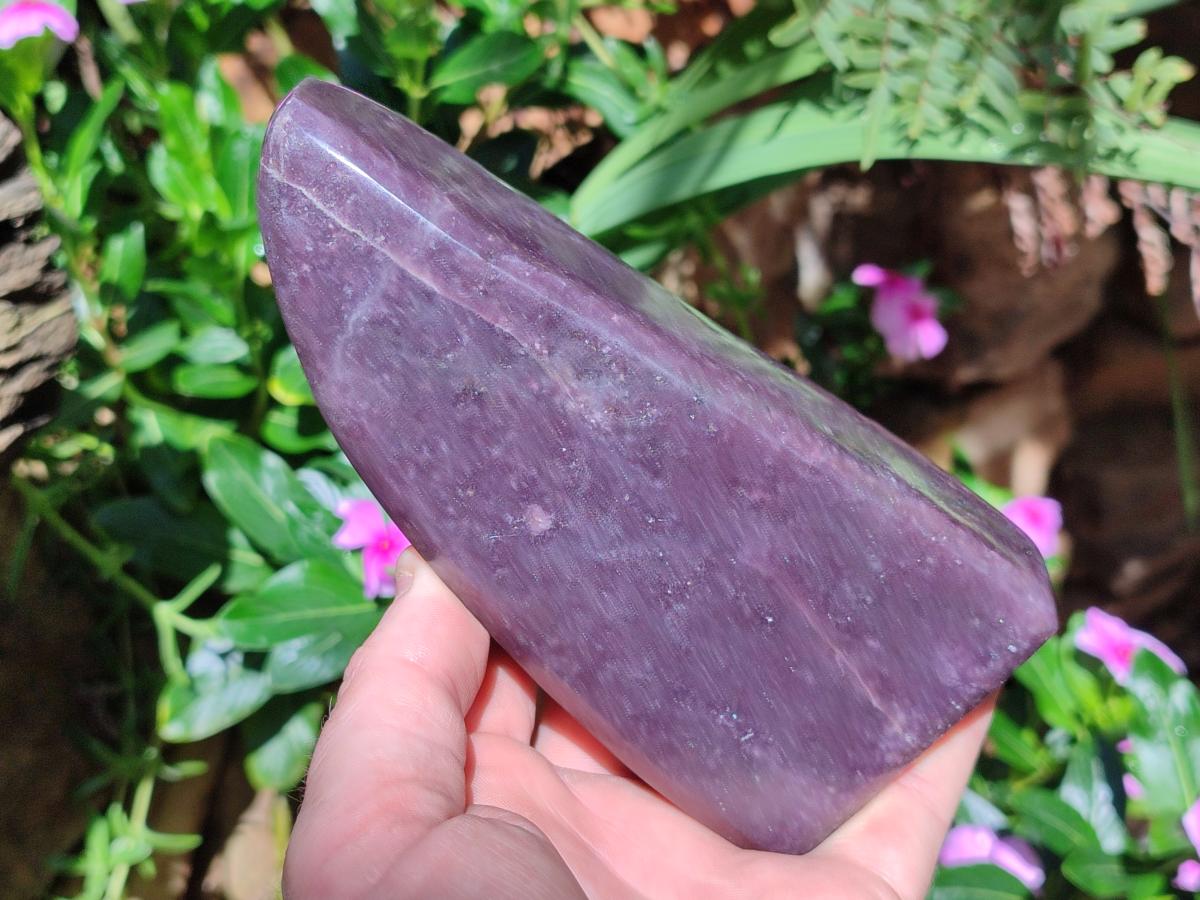 Polished Large Lepidolite Free Forms x 4 From Zimbabwe - Toprock Gemstones and Minerals 