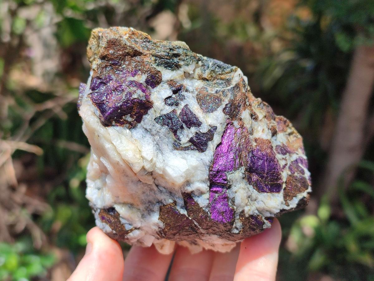 Natural Metallic Cobbed Purpurite Specimens x 6 From Erongo, Namibia - Toprock Gemstones and Minerals 
