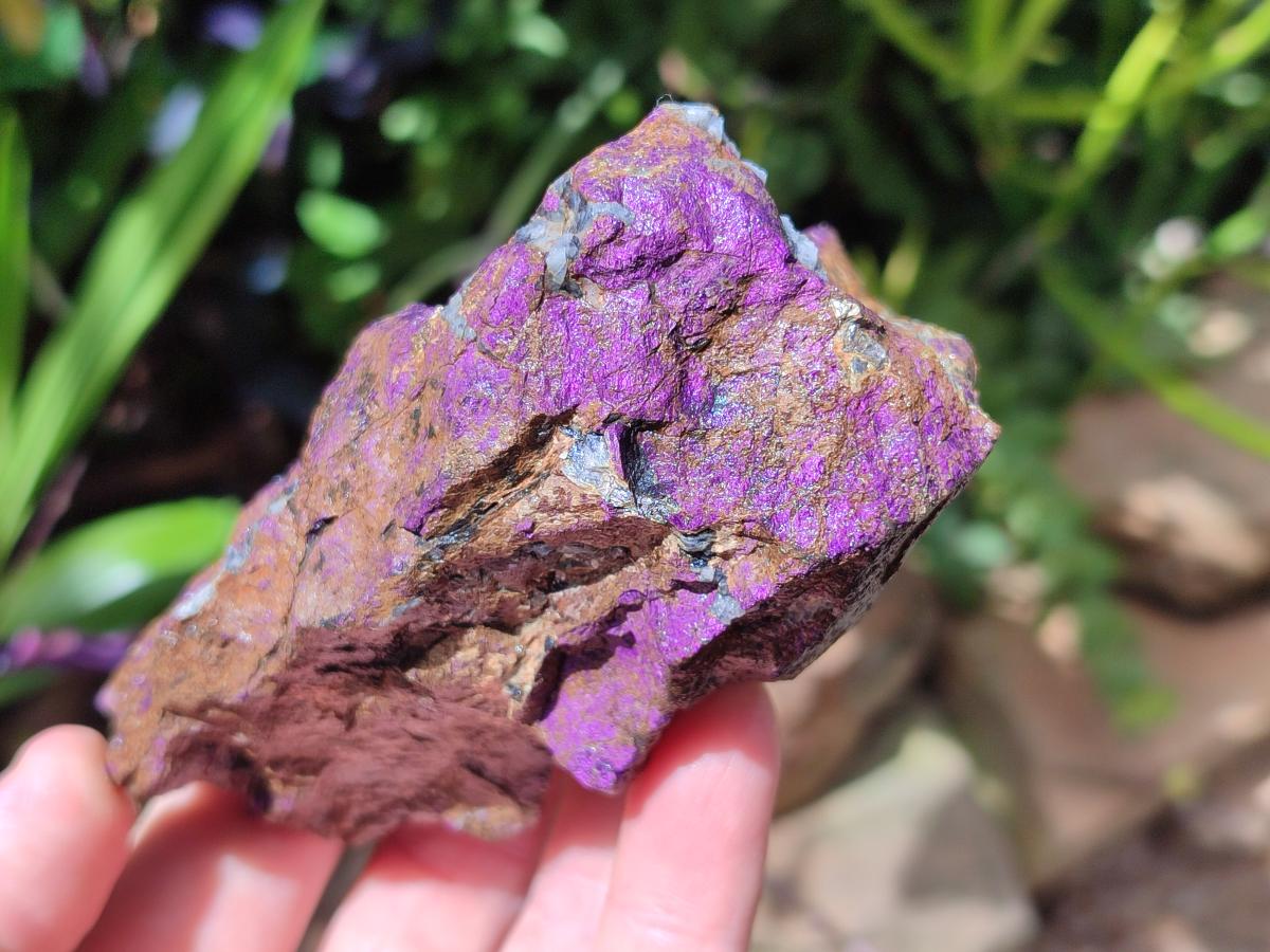 Natural Metallic Cobbed Purpurite Specimens x 6 From Erongo, Namibia - Toprock Gemstones and Minerals 