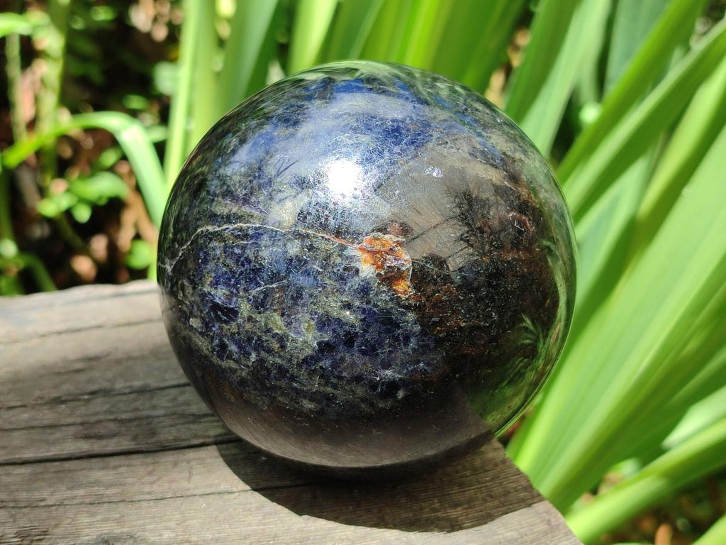 Polished Blue Iolite "Water Sapphire" Spheres x 2 From Madagascar - Toprock Gemstones and Minerals 