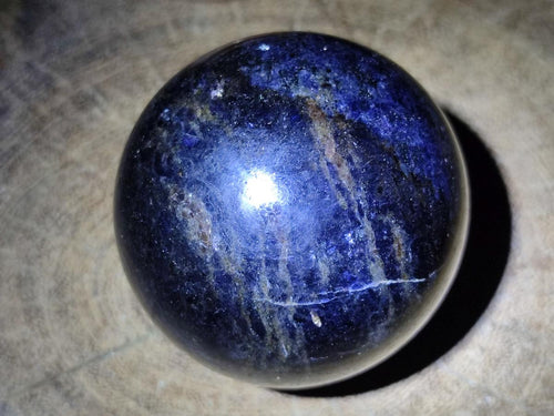Polished Blue Iolite "Water Sapphire" Spheres x 2 From Madagascar - Toprock Gemstones and Minerals 