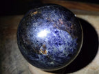 Polished Blue Iolite "Water Sapphire" Spheres x 2 From Madagascar - Toprock Gemstones and Minerals 