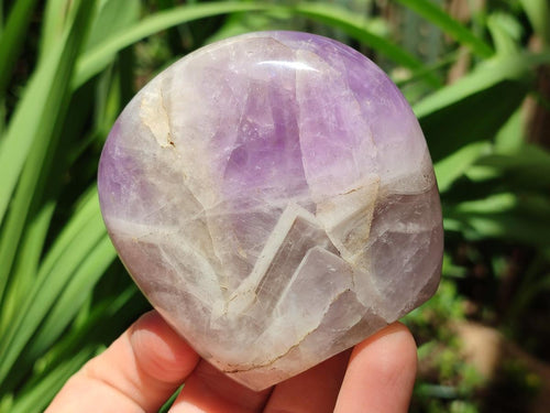 Polished Purple Chevron Amethyst Standing Display Pieces x 6 From Madagascar - Toprock Gemstones and Minerals 
