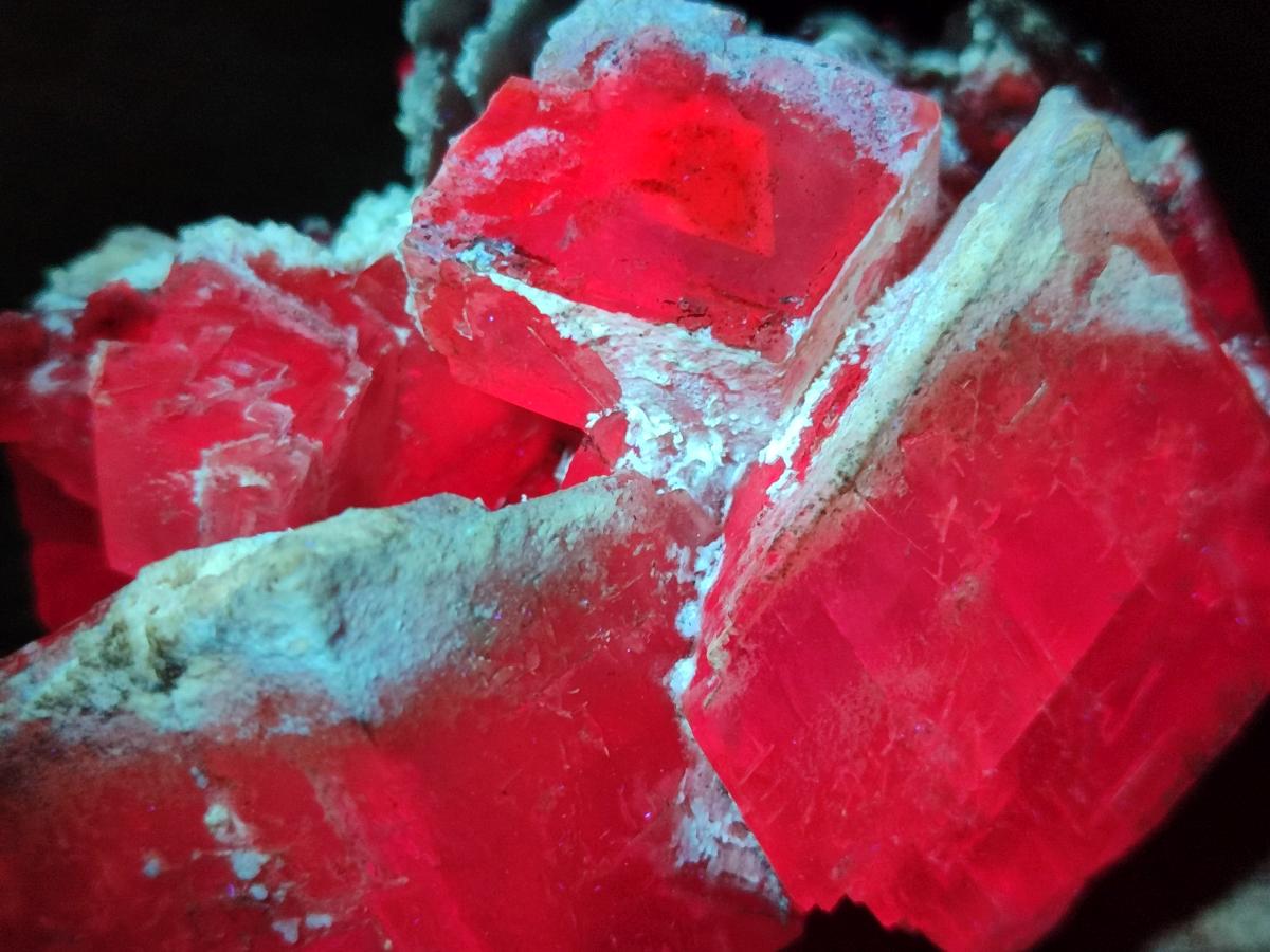 Natural Stacked Rhombohedral Calcite Specimens with Phosphorus Aragonite x 2 From Albert's Mountain, Lesotho - Toprock Gemstones and Minerals 