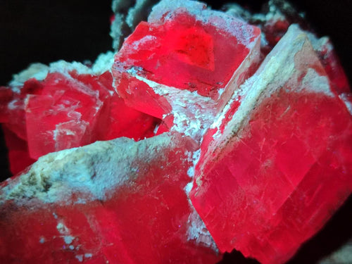 Natural Stacked Rhombohedral Calcite Specimens with Phosphorus Aragonite x 2 From Albert's Mountain, Lesotho - Toprock Gemstones and Minerals 