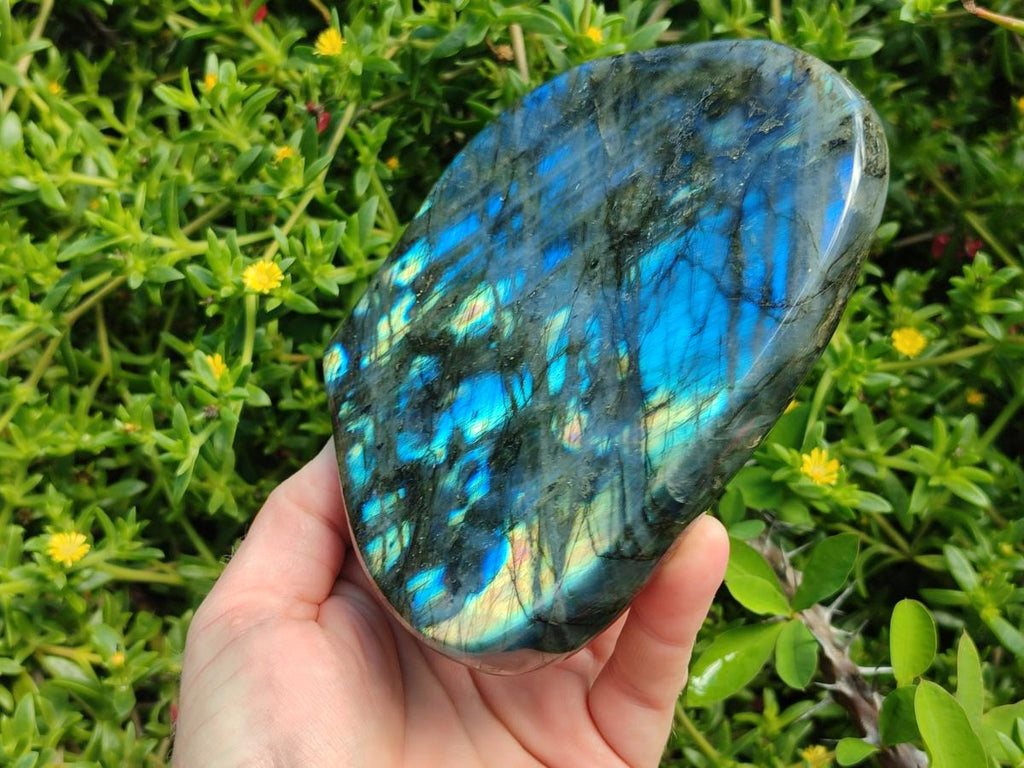 Polished Labradorite Standing Display Pieces x 2 From Madagascar - Toprock Gemstones and Minerals 