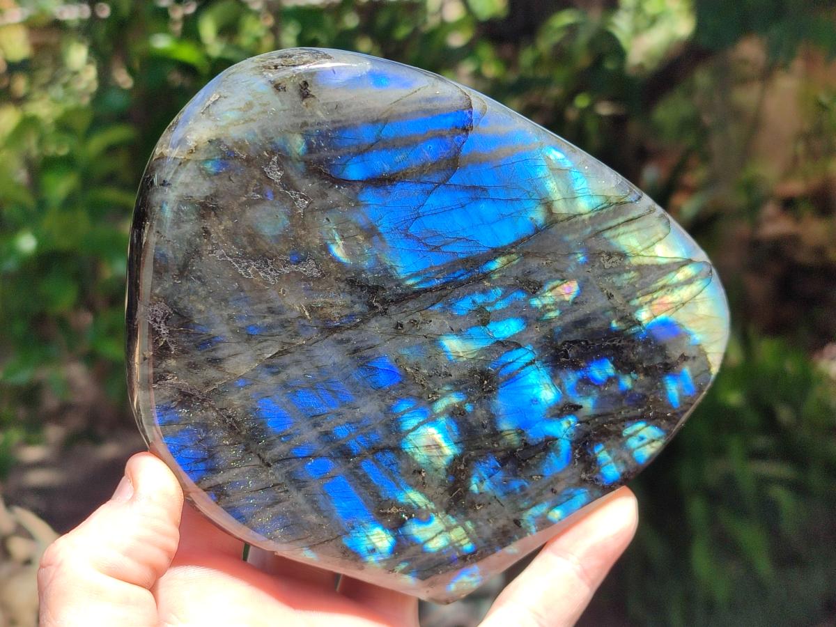 Polished Labradorite Standing Display Pieces x 2 From Madagascar - Toprock Gemstones and Minerals 