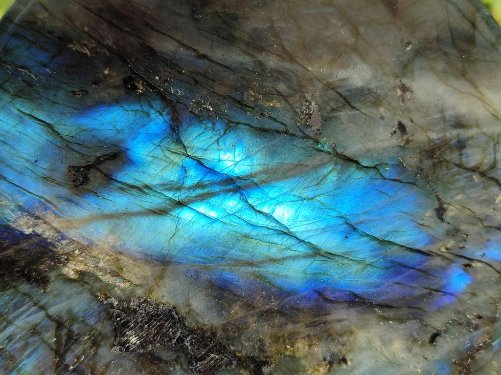 Polished Labradorite Standing Display Pieces x 2 From Madagascar - Toprock Gemstones and Minerals 
