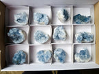 Natural Blue Celestite Specimens x 12 From Sakoany, Madagascar - Toprock Gemstones and Minerals 