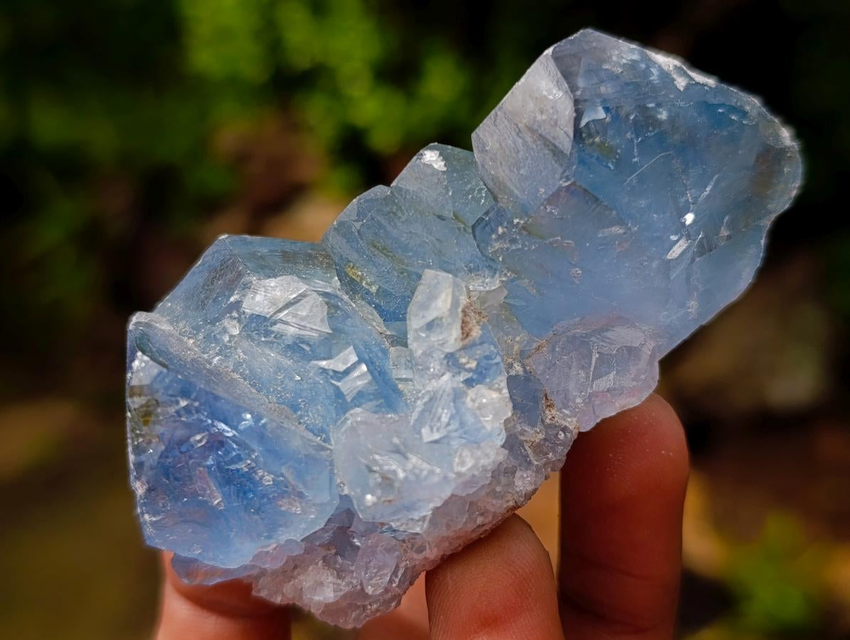 Natural Blue Celestite Specimens x 12 From Sakoany, Madagascar - Toprock Gemstones and Minerals 