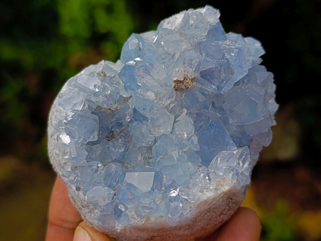 Natural Blue Celestite Specimens x 12 From Sakoany, Madagascar - Toprock Gemstones and Minerals 