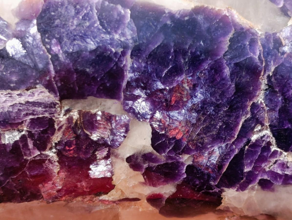 Polished Large Silver Leaf Lepidolite Standing Display Piece x 1 From Zimbabwe - Toprock Gemstones and Minerals 