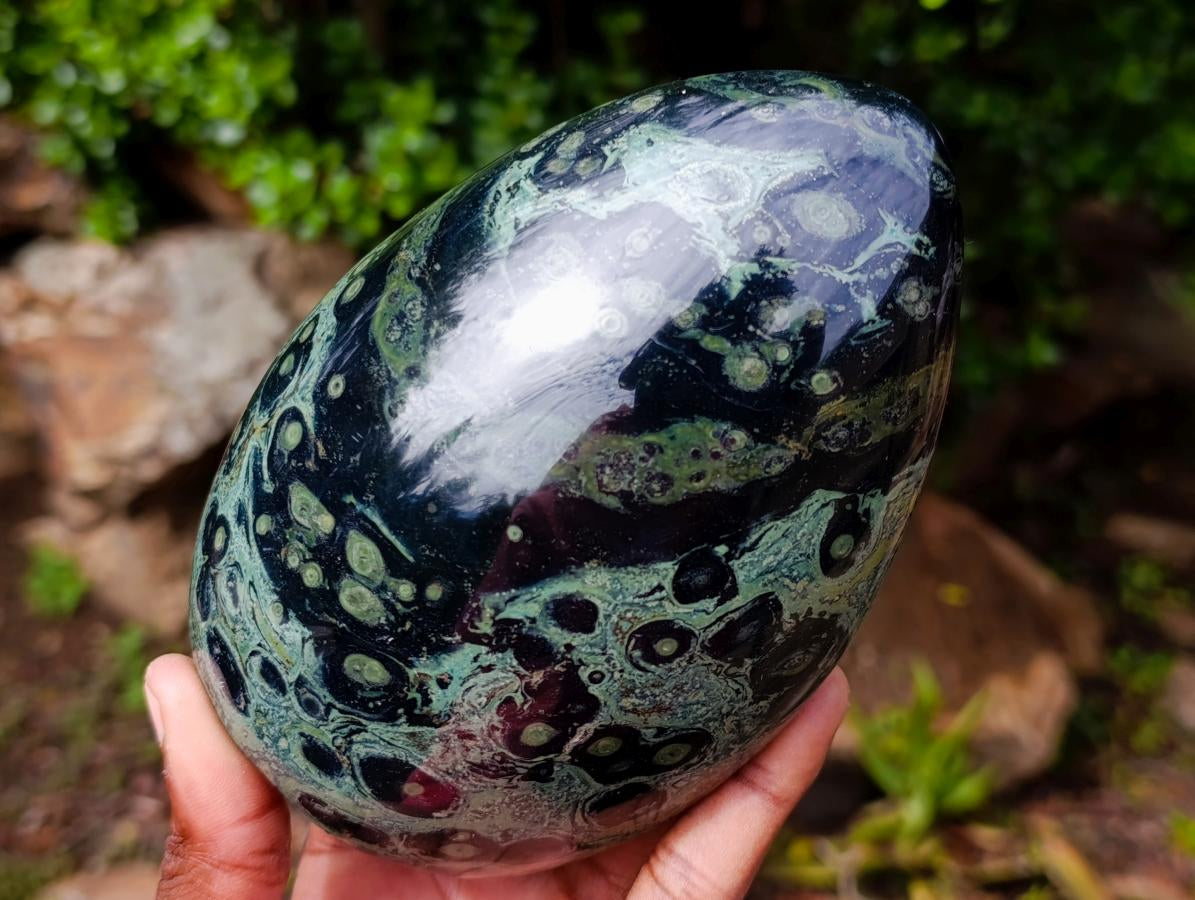 Polished Stromatolite Standing Display Pieces x 3 From Katsepy, Madagascar - Toprock Gemstones and Minerals 