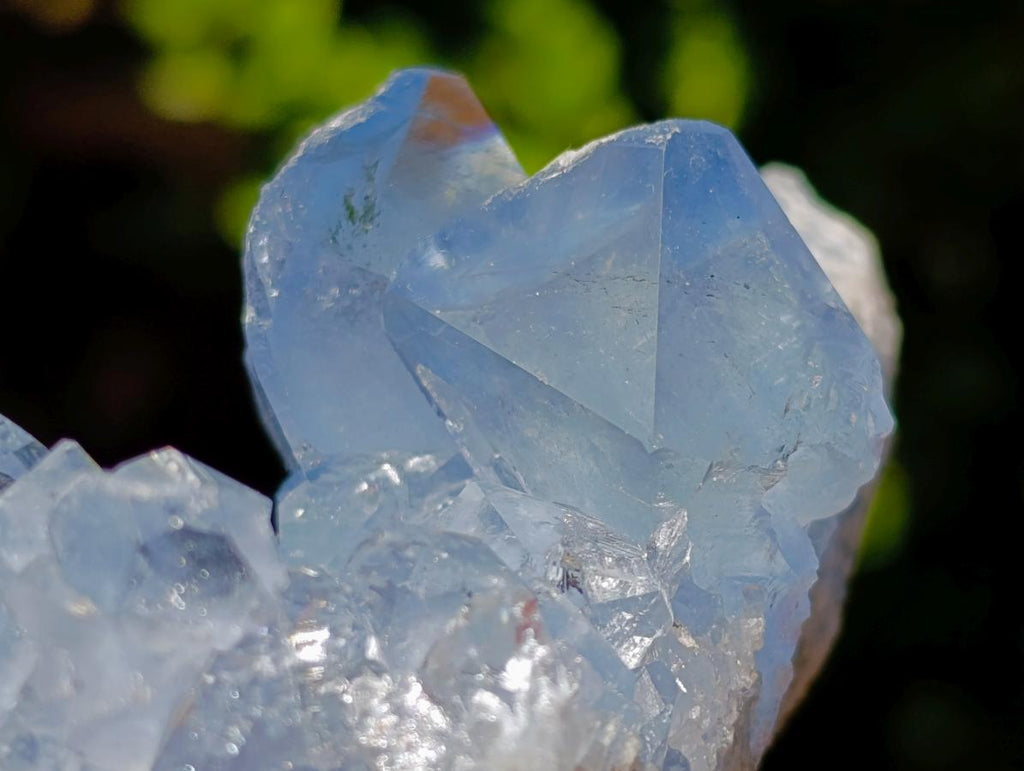 Natural Blue Celestite Specimens x 2 From Sakoany, Madagascar - Toprock Gemstones and Minerals 