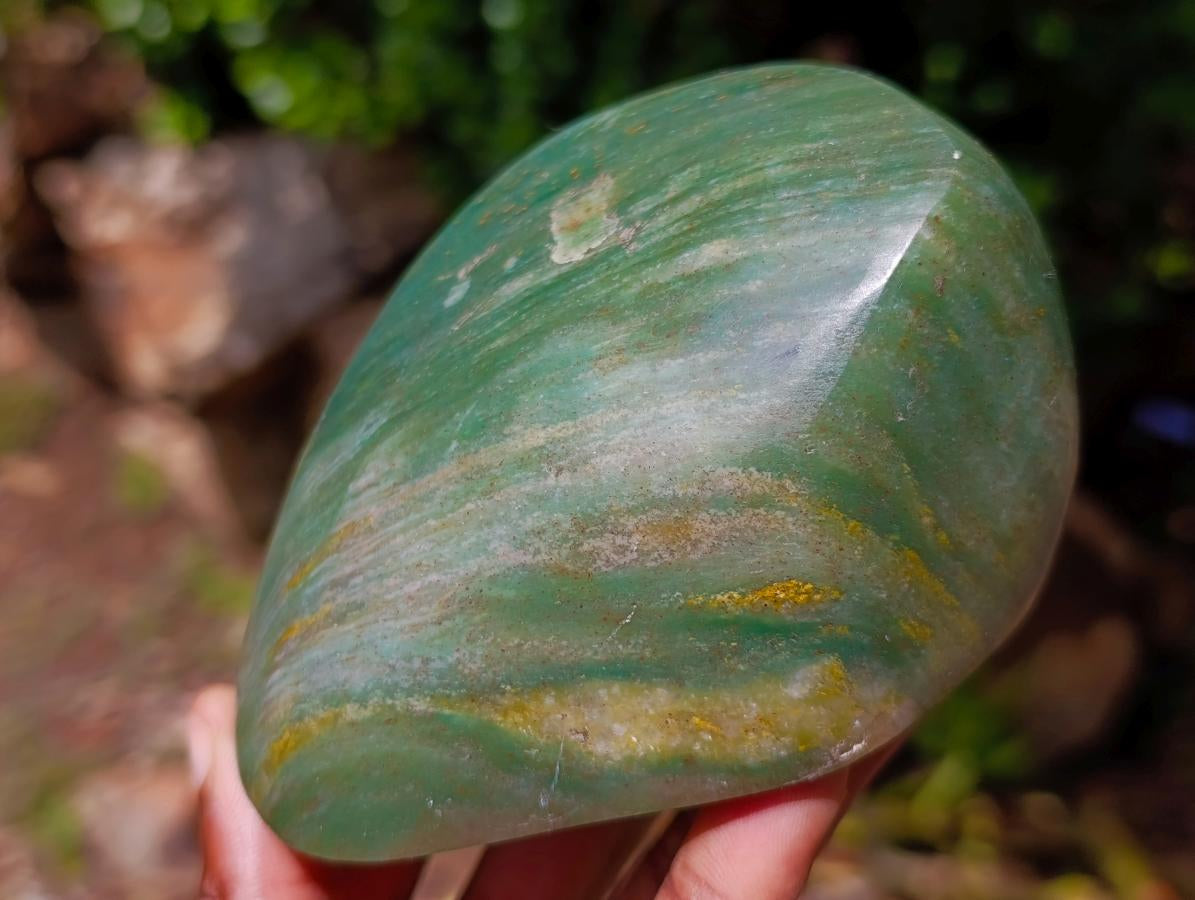 Polished Aventurine Free Forms x 5 From Zimbabwe - Toprock Gemstones and Minerals 