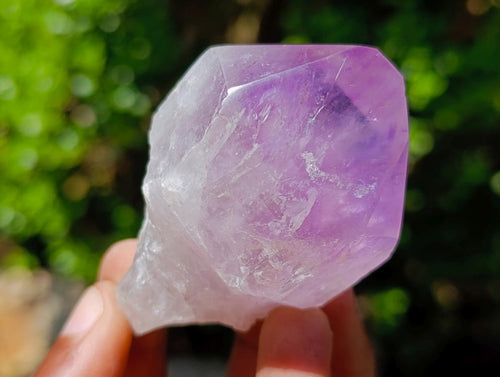 Polished and Natural Jacaranda Amethyst Crystals x 6 From Mumbwa, Zambia - Toprock Gemstones and Minerals 