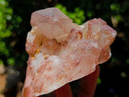 Natural Red Hematoid Quartz Crystal Clusters x 6 From Karoi, Zimbabwe - Toprock Gemstones and Minerals 