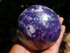 Polished Large Silver Leaf Lepidolite Spheres x 2 From Zimbabwe - Toprock Gemstones and Minerals 