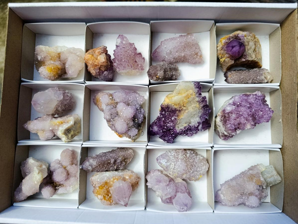 Natural Spirit Amethyst Crystals and Clusters x 19 From Boekenhouthoek, South Africa - Toprock Gemstones and Minerals 