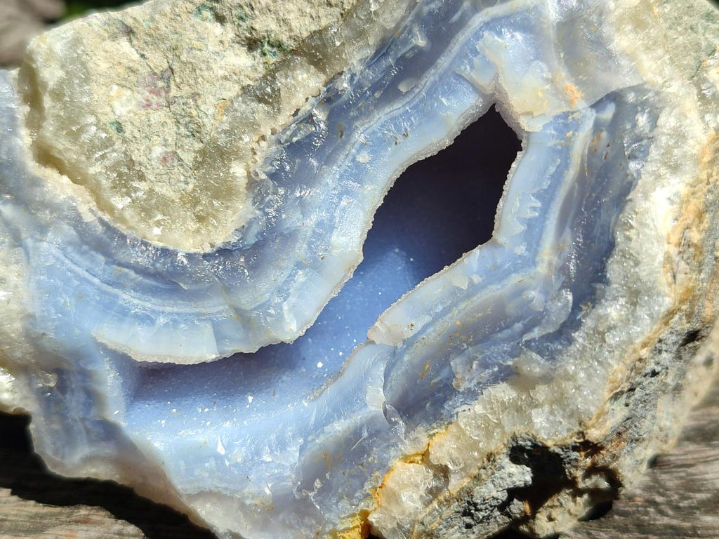 Natural Blue Lace Agate Geodes and Vug Specimens x 12 From Nsanje, Malawi - Toprock Gemstones and Minerals 