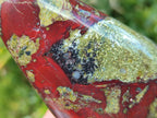 Polished Bastite Dragonsblood Stone Standing Display Pieces x 2 From Tshipise, South Africa - Toprock Gemstones and Minerals 